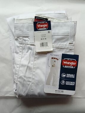 Wrangler Painter Pants - White Workwear